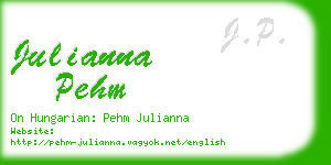 julianna pehm business card